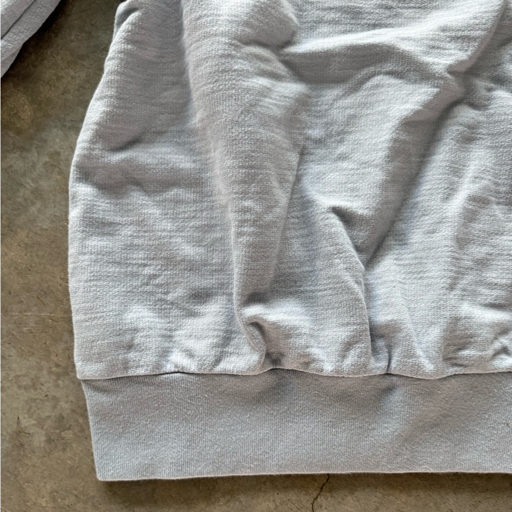 Light Blue Ruffle Shoulder Sweatshirt - Picture 5 of 5